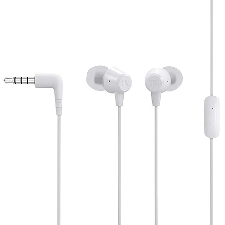 Наушники JBL C50HI вакуумные с микрофоном белые