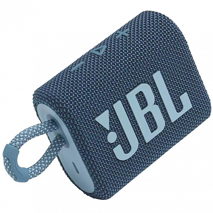 Портативная колонка JBL Go 3 с защитой от воды синяя