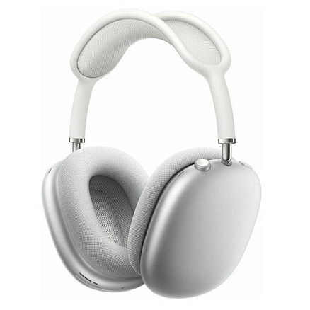 Наушники беспроводные Apple AirPods Max полноразмерные с микрофоном и активным шумоподавлением серебристые
