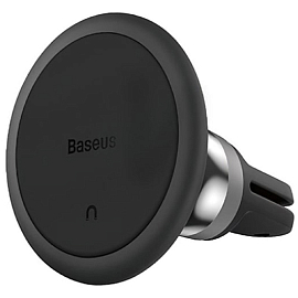 Держатель автомобильный в решетку обдува магнитный Baseus C01 черный