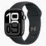 Умные часы Apple Watch 10 46 мм с силиконовым ремешком M/L алюминиевые черные