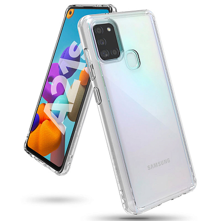 Чехол для Samsung Galaxy A21s гибридный Ringke Fusion прозрачный