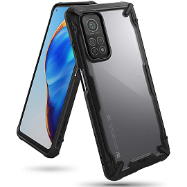 Чехол для Xiaomi Mi 10T, Mi 10T Pro гибридный Ringke Fusion X черный