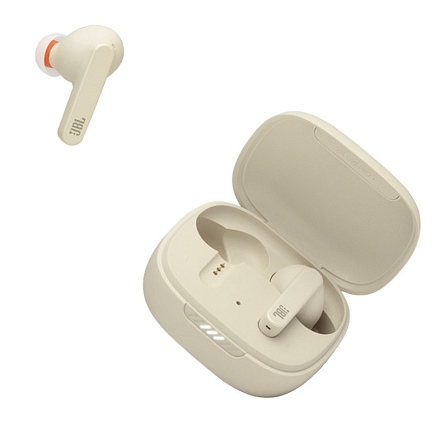 Наушники TWS беспроводные JBL Live Pro+ вакуумные с микрофоном и шумоподавлением бежевые