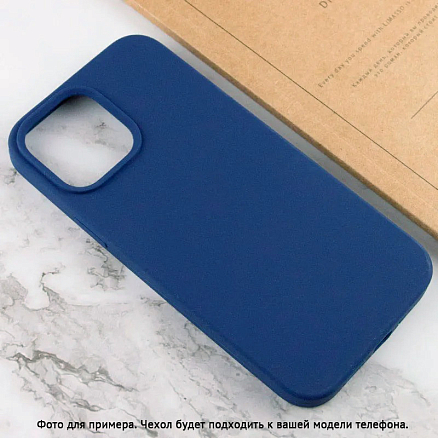 Чехол для Xiaomi Redmi 13 силиконовый Digitalpart Soft Touch синий