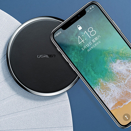 Беспроводная зарядка для телефона Ugreen CD176 (быстрая зарядка) черная