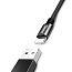 Кабель USB - Lightning для зарядки iPhone 1,8 м 2A плетеный Baseus Yiven черный