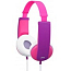 Наушники для детей JVC HA-KD5 накладные розовые с фиолетовым