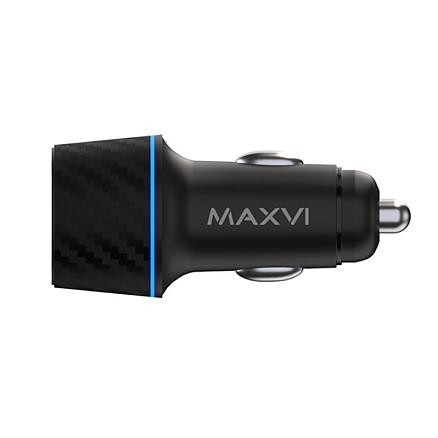 Зарядное устройство автомобильное с USB и Type-C входами 6А 48W Maxvi CCM-MS604PD (быстрая зарядка QC 3.0, PD 3.0) черное
