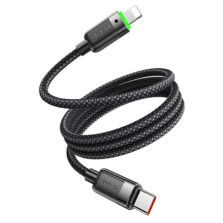 Кабель Type-C - Lightning для зарядки iPhone 1,2 м 36W магнитный органайзер McDodo CA-2010 (быстрая зарядка) черный