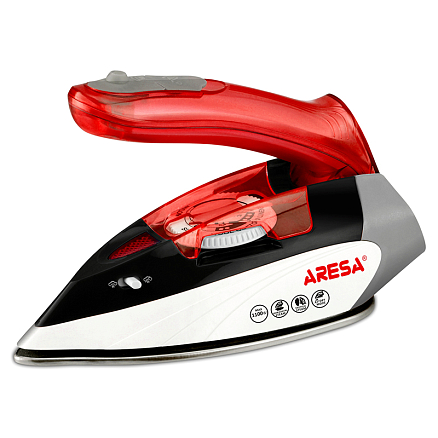 Утюг мини дорожный Aresa AR-3119 черно-красный