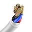 Кабель USB - Lightning для зарядки iPhone 1,5 м 2.4А Baseus Simple Wisdom белый 2 шт.