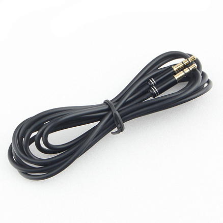 Кабель 3,5 мм - 3,5 мм (стандартный аудио разъем) 2 м Cablexpert CCAB-02 черный