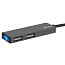 Переходник Type-C - 2 х USB 2.0 Ritmix CR-4201 серый