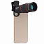 Объектив для телефона универсальный 4-в-1: Telephoto 18Х, Fisheye, Wide-Angle, Macro Apexel APL-T18 + штатив для телефона