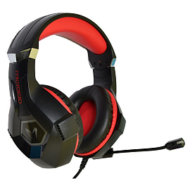 Наушники Microlab G7 полноразмерные с микрофоном черно-красные