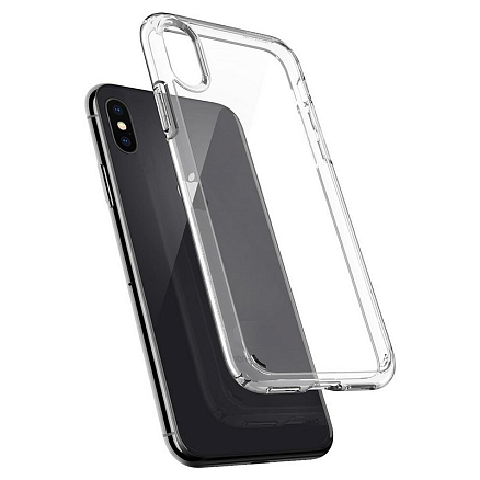 Чехол для iPhone X, XS гибридный Spigen SGP Ultra Hybrid прозрачно-черный