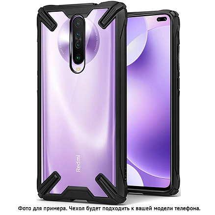 Чехол для Xiaomi Redmi Note 9 гибридный Rzants Military черный