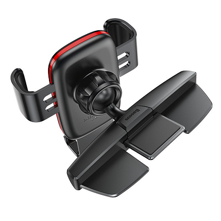 Держатель автомобильный в слот CD с гравитационным зажимом Baseus Metal Age черный