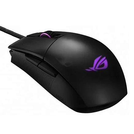 Мышь проводная USB оптическая Asus ROG Strix Impact II с подсветкой 6 кнопок 6200 dpi игровая черная