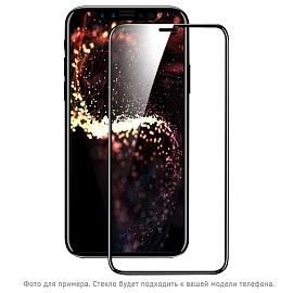Защитное стекло для iPhone X, XS, 11 Pro на весь экран противоударное Mocoll Black Diamond 3D черное