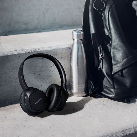 Наушники беспроводные Bluetooth Panasonic RB-HF520BGEK полноразмерные с микрофоном черные