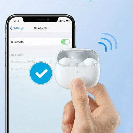 Наушники TWS беспроводные Anker SoundCore Note i вакуумные с микрофоном белые