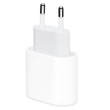 Зарядное устройство сетевое Type-C 20W Apple MHJE3ZMA/A AR оригинальное (быстрая зарядка PD) белое