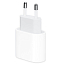 Зарядное устройство сетевое Type-C 20W Apple MHJE3ZMA/A AR оригинальное (быстрая зарядка PD) белое