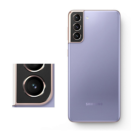 Защитная крышка на камеру Samsung Galaxy S21 Ringke Camera Styling черная