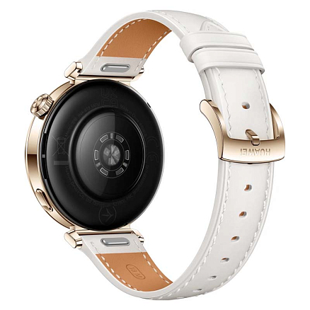 Умные часы Huawei Watch GT 5 41 мм с белым кожаным ремешком золотистые