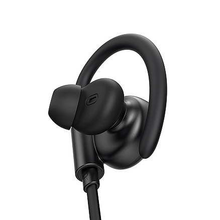 Наушники беспроводные Bluetooth Baseus Encok S17 вакуумные с микрофоном и пультом черные