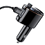 FM модулятор (трансмиттер) автомобильный с громкой связью и USB для зарядки Baseus CCALL-RH01 черный
