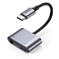 Переходник Type-C - 3,5 мм, Type-C PD 30W Ugreen CM231 серый