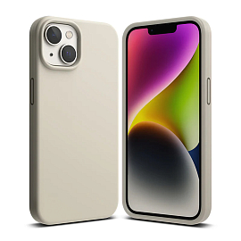 Чехол для iPhone 14 Plus гибридный Ringke Silicone бежевый