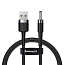 Кабель USB - DC jack 3,5 мм (как толстый разъем Nokia) для зарядки длина 1 м 2A Baseus Cafule черно-серый