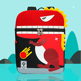 Рюкзак школьный Able Bear Динозавр красный