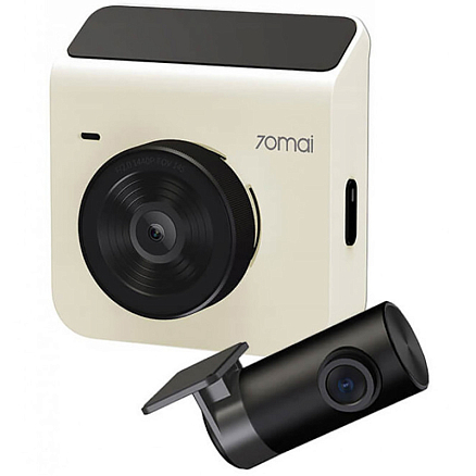 Видеорегистратор Xiaomi 70mai Dash Cam A400 + камера заднего вида RC09 слоновая кость