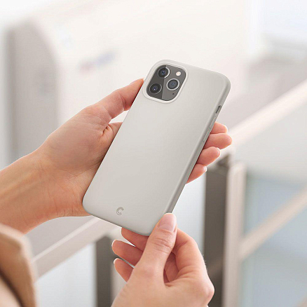 Чехол для iPhone 12 Pro Max силиконовый Spigen Cyrill Silicone серый