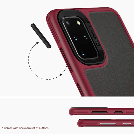 Чехол для Samsung Galaxy S20 гибридный Spigen Сyrill Color Brick бордовый