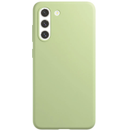 Чехол для Samsung Galaxy S21 FE силиконовый VLP Silicone Case светло-зеленый