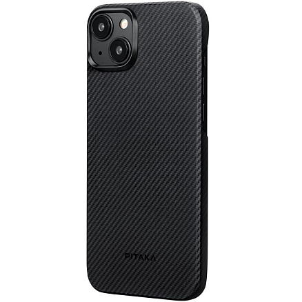 Чехол для iPhone 15 гибридный Pitaka MagEZ 4 черно-серый