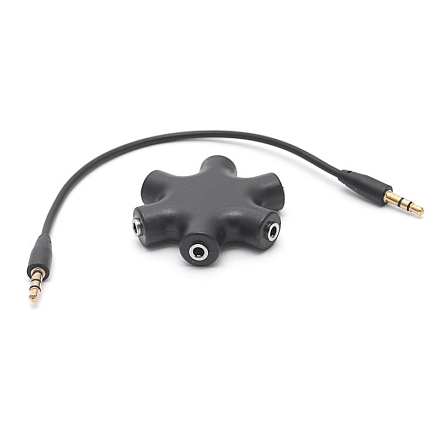 Разветвитель наушников на 5 разъемов Nova Star черный