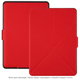 Чехол для Amazon Kindle Paperwhite 4 (2018) кожаный Nova-06 Origami красный