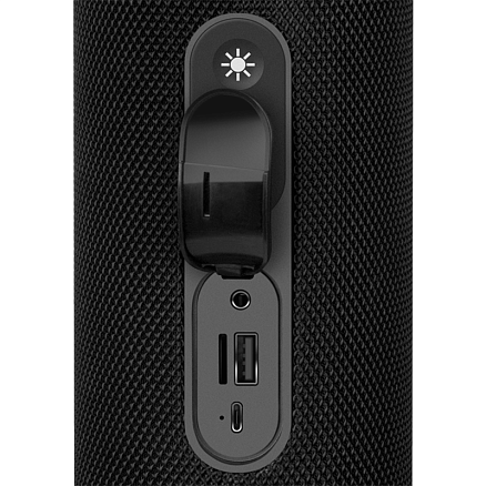 Портативная колонка Sven PS-275 с защитой от воды, подсветкой, FM-радио, USB и поддержкой MicroSD карт черная