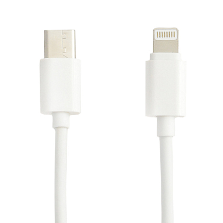 Кабель Type-C - Lightning 1 м белый