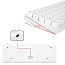 Клавиатура беспроводная Bluetooth Royal Kludge RK61 RK Red механическая с подсветкой игровая белая