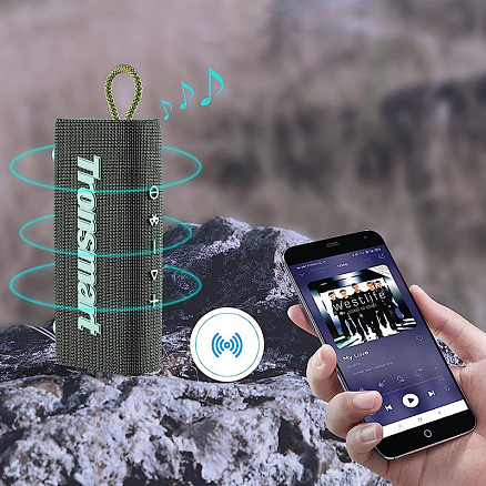 Портативная колонка Tronsmart Trip с защитой от воды серая