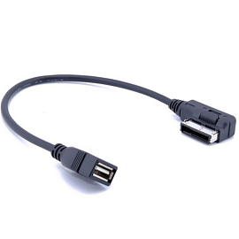 Адаптер USB (мама) в машину Audi и Volkswagen для прослушивания музыки длина 26 см