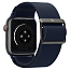 Ремешок-браслет для Apple Watch 38, 40 и 41 мм текстильный Spigen Fit Lite синий